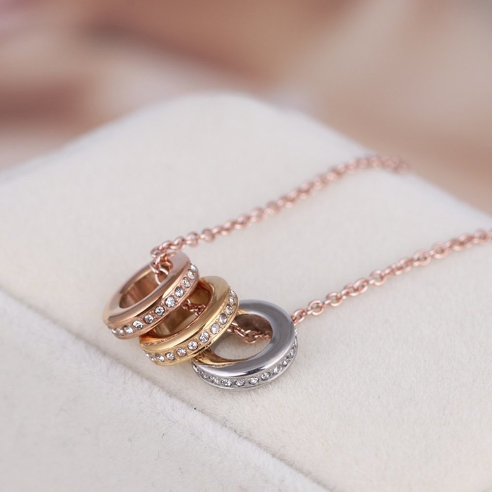 Michael Kors Colorblock Ring Short Necklace